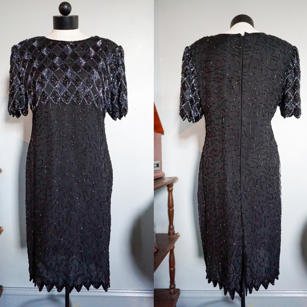 VTG Beaded Cocktail Dress